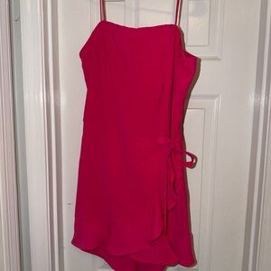 She + Sky Vibrant Pink Mini Romper